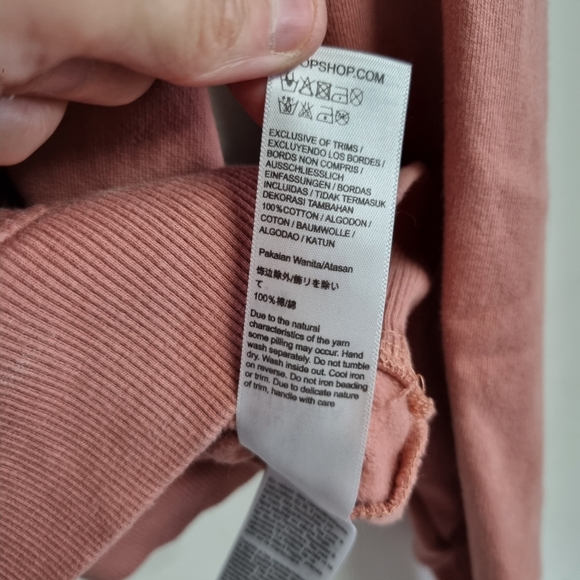 Vtg toyshop pink sweater with beaded detail uk 14 - Picture 7 of 7